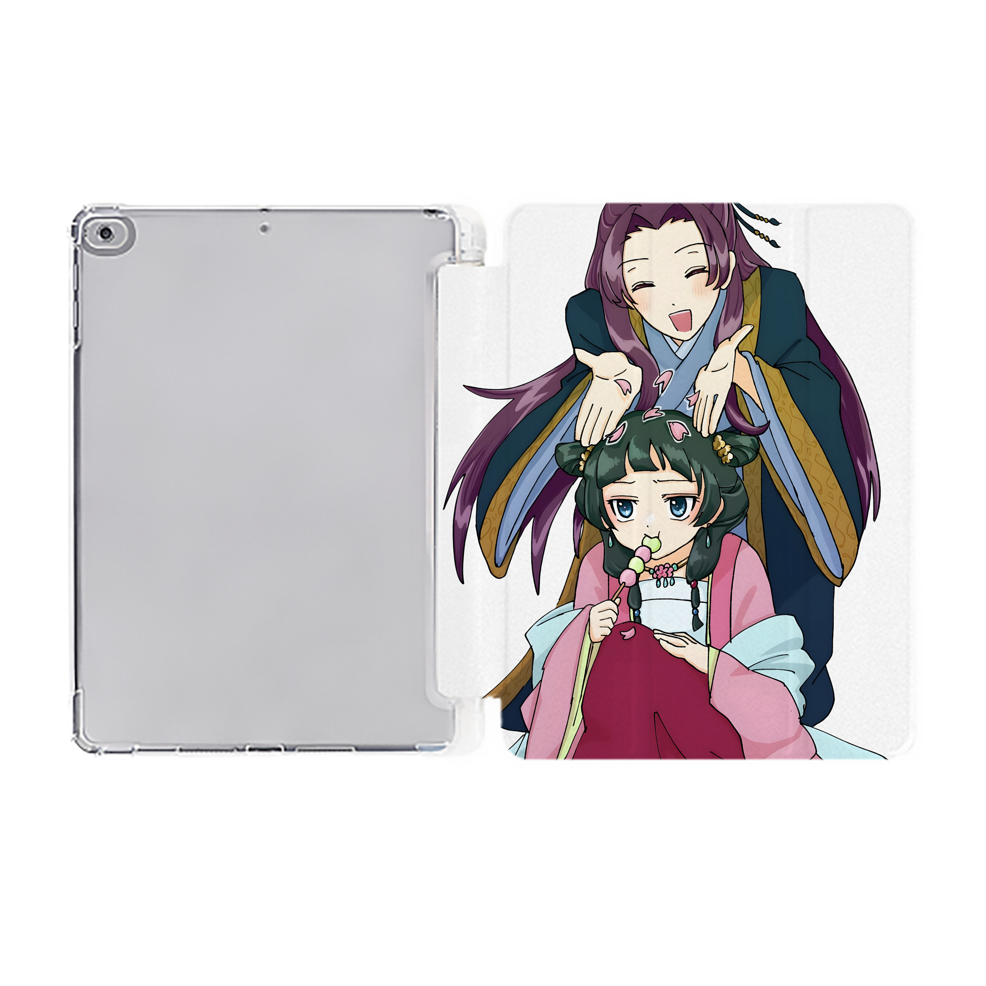 （画像用） 薬屋のひとりごと The Apothecary Diaries IPad ケース ペン収納付き 三つ折りスタンド PUレザー×シリコン 対応機種9.5/10.5/10.9インチ